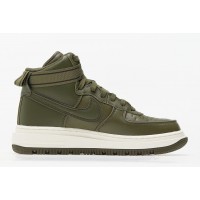 Nike Air Force 1 Mid Gore Tex Green с мехом
