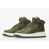 Nike Air Force 1 Mid Gore Tex Green с мехом