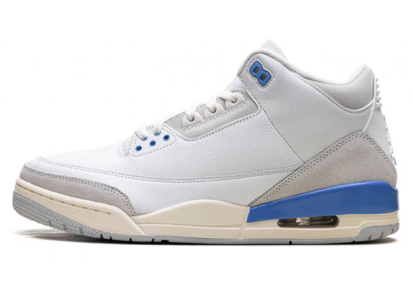 Nike Air Jordan 3 Lucky Shorts белые с голубым