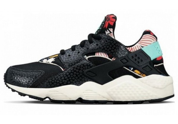 Кроссовки Nike Air Huarache Black Flower