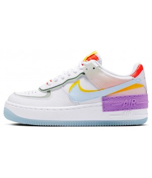 Кроссовки Nike Air Force 1 Shadow White Hydrogen Blue Purple