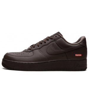 Nike Air Force 1 Low Supreme Mini Box Logo Baroque Brown
