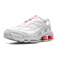 Кроссовки Supreme x Nike Shox Ride 2 SP White Grey Red