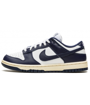 Nike Dunk Low Vintage Navy темно-синие