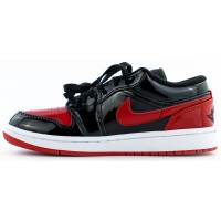 Кроссовки Nike Air Jordan 1 Low GS Black Red