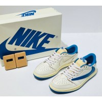 Nike Air Jordan 1 Low Travis Scott x Fragment Sail Military