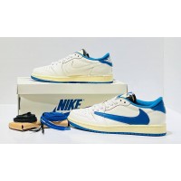 Nike Air Jordan 1 Low Travis Scott x Fragment Sail Military