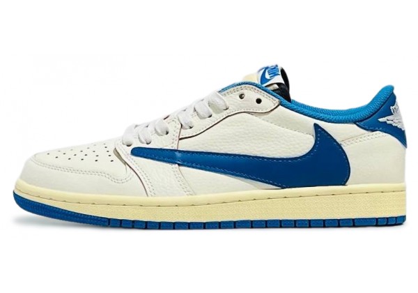 Nike Air Jordan 1 Low Travis Scott x Fragment Sail Military