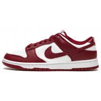 Кроссовки Nike Dunk Low Team Red бордовые