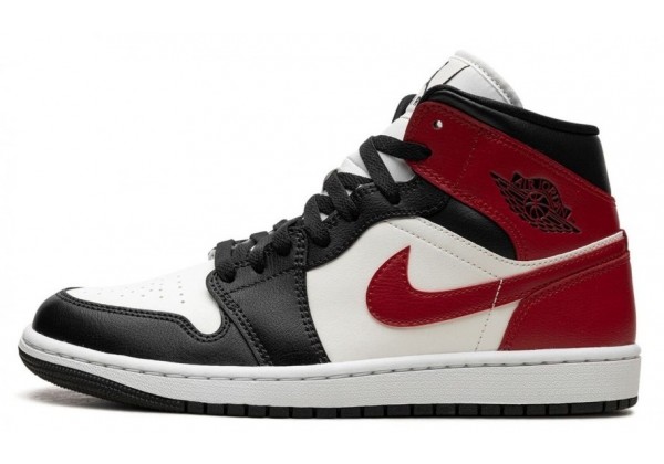 Кроссовки Nike Air Jordan 1 Mid Black Toe