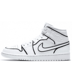 Кроссовки Nike Air Jordan Retro 1 Mid Iridescent Reflective White