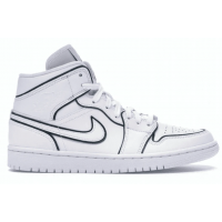 Кроссовки Nike Air Jordan Retro 1 Mid Iridescent Reflective White