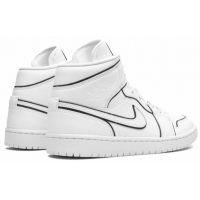 Кроссовки Nike Air Jordan Retro 1 Mid Iridescent Reflective White