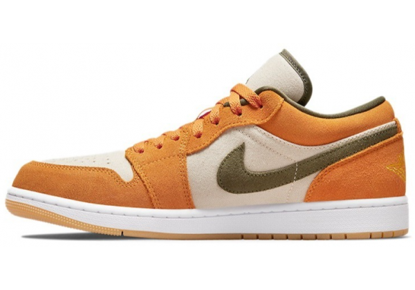 Кроссовки Nike Air Jordan 1 low SE Light Curry