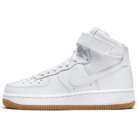 Кроссовки Nike Air Force 1 High White с мехом