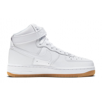 Кроссовки Nike Air Force 1 High White с мехом