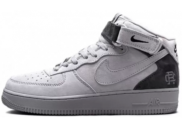 Nike Air Force 1 Mid Reigning Champ Dark Grey с мехом