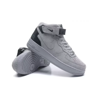 Nike Air Force 1 Mid Reigning Champ Dark Grey с мехом