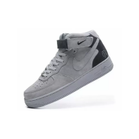 Nike Air Force 1 Mid Reigning Champ Dark Grey с мехом