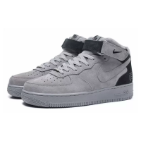 Nike Air Force 1 Mid Reigning Champ Dark Grey с мехом