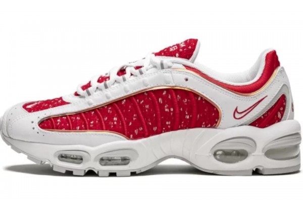 Кроссовки Supreme x Nike Air Max Tailwind 4 Red White