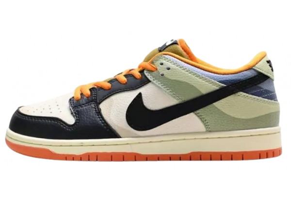 Кроссовки Nike Dunk Low Black Green Yellow