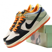 Кроссовки Nike Dunk Low Black Green Yellow