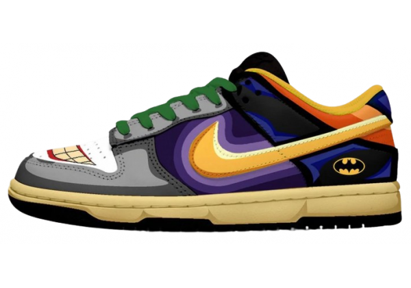 Кроссовки Nike Dunk Joker Batman Custom