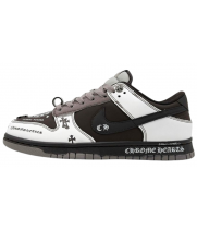 Кроссовки Nike Dunk Low Chrome Hearts Brown коричневые