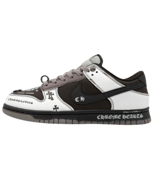 Кроссовки Nike Dunk Low Chrome Hearts Brown коричневые