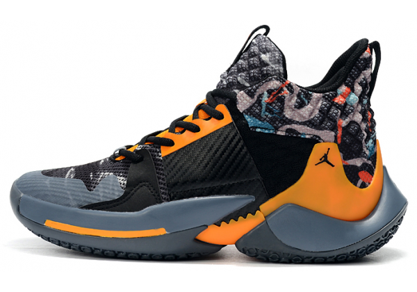 Кроссовки Nike Air Jordan Why Not Zero 2 Black Yellow