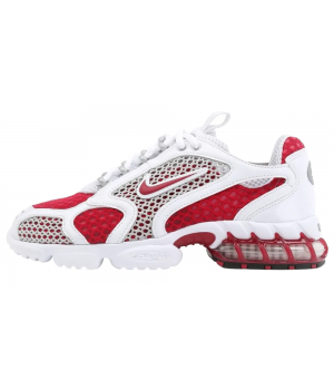 Stussy x Nike Air Zoom Spiridon Cage 2 White Red