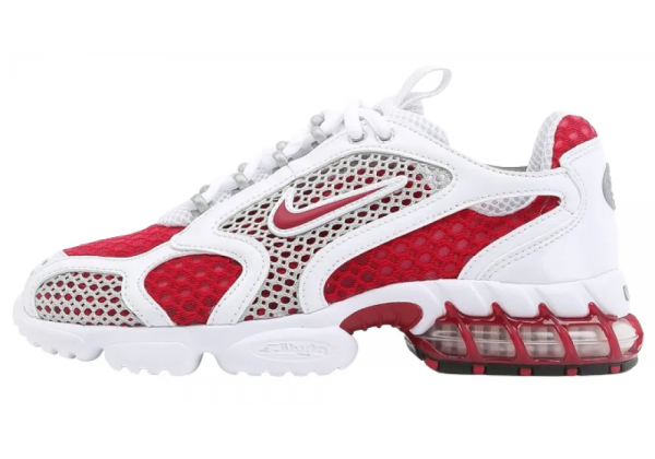 Stussy x Nike Air Zoom Spiridon Cage 2 White Red