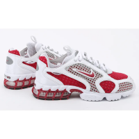 Stussy x Nike Air Zoom Spiridon Cage 2 White Red