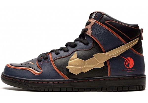 Кроссовки Gundam x Nike Dunk High SB Project Unicorn Banshee Norn