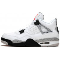 Nike Air Jordan 4 White Cement с мехом