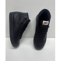 Кроссовки Nike Blazer 77 Mid All Black с мехом