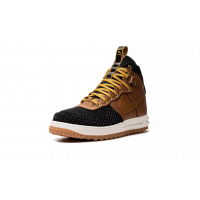 Nike Lunar Force 1 Duckboot Brown с мехом