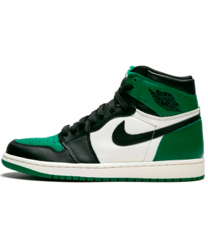 Кроссовки Nike Air Jordan 1 Retro Pine Green с мехом