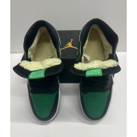 Кроссовки Nike Air Jordan 1 Retro Pine Green с мехом