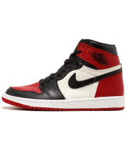 Кроссовки Nike Air Jordan 1 High Bred Toe с мехом