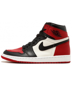 Nike Air Jordan 1 High Bred Toe с мехом