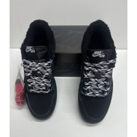 Nike Air Jordan 1 Low X Travis Scott Black Phantom с мехом