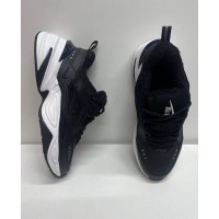 Nike Air Monarch Black White c мехом