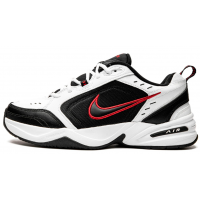 Nike Air Monarch 4 White Black Red с мехом