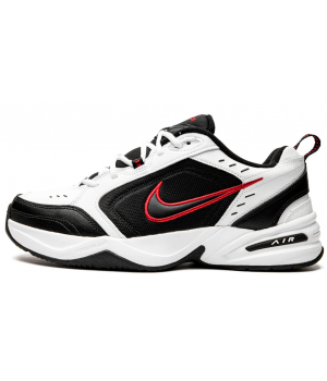 Nike Air Monarch 4 White Black Red с мехом