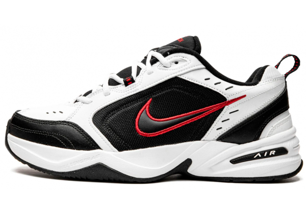 Nike Air Monarch 4 White Black Red с мехом