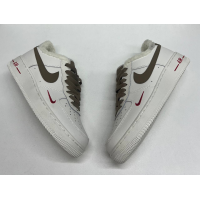 Nike Air Force 1 LV8 White Grey с мехом