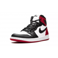 Nike Air Jordan 1 High Satin Black Toe с мехом