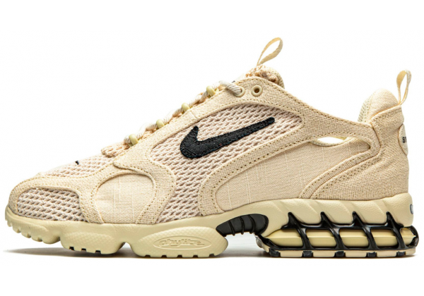 Кроссовки Nike Air Zoom Spiridon Cage 2 x Stussy Fossil бежевые
